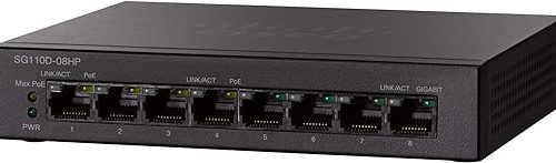 SG110D-08HP Cisco 8-port Gigabit Desktop PoE ....