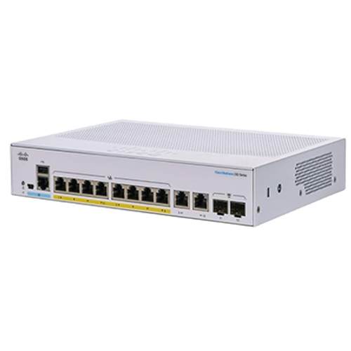 Cisco CBS250-8P-E-2G 8 Port Gigabit (8 PoE – 67W ) 2x1G SFP+ Smart Switch