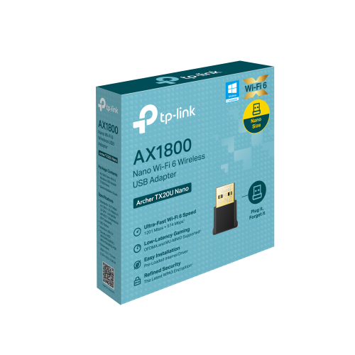 TP-Link Archer TX20U Nano AX1800 Nano Wi-Fi 6 Wireless USB Adapter - Image 3