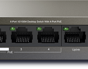 TEF1106P-4-63W 6-Port 10/100M Desktop Switch