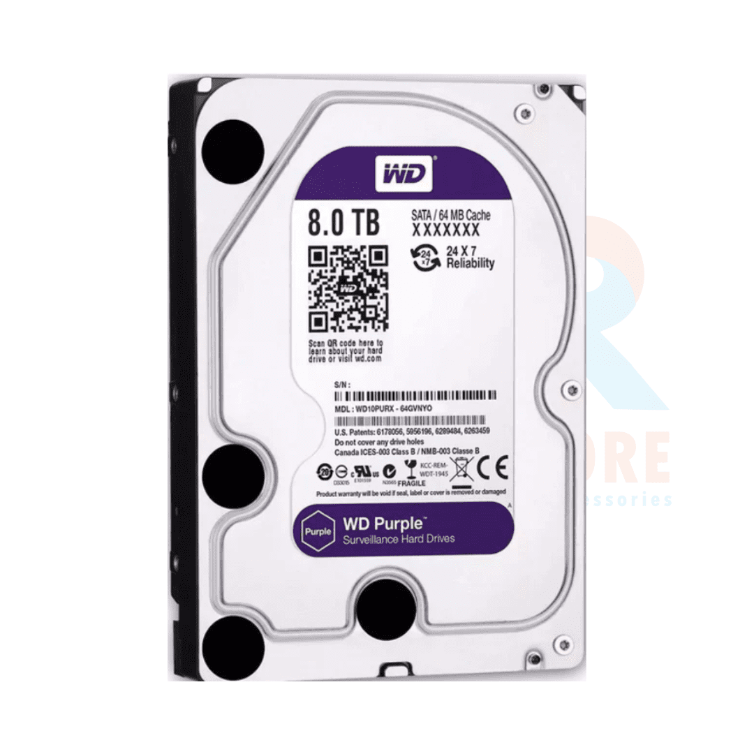HARD DRIVE SATA WESTERN DIGITAL PURPLE 8TERA