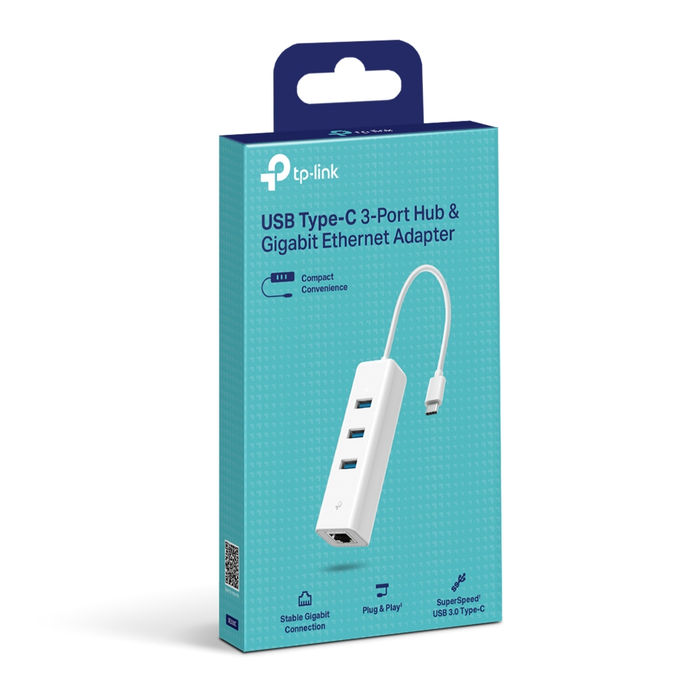 TP-Link UE330C USB Type-C 3-Port Hub & Gigabit Ethernet Adapter - Image 4