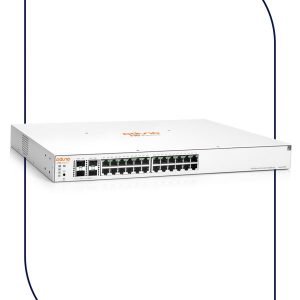 Aruba JL683A Smart Managed PoE Switch, 24 Port Gigabit + 4 SFP Port