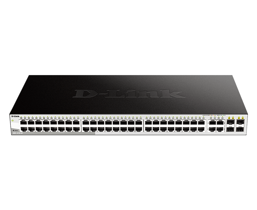 D-Link DGS-1210-52 Smart Managed Switch, 52-Port Gigabit with 4 Port SFP