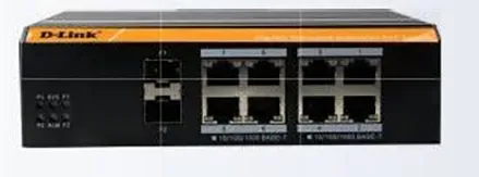 D-Link DGS-F3008P-2S 8 Port Gigabit Outdoor Managed Industrial Switch